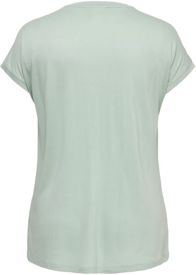 ONLY CARMAKOMA - CARFLAKE LIFE S/S MIX TOP JRS NOOS - Dames - Blouses