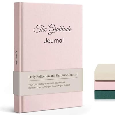 Dagboek met metalen pen voor dagelijkse mindfulness en positiviteit - Voor volwassenen