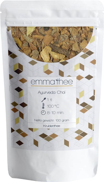 Ayurveda Chai 100 Gram - Losse Thee - Puur & Natuurlijk - Kruidig & Warm