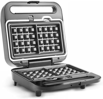 White-Label® Wafelijzer met verwisselbare platen - Wafelijzer - Zwart