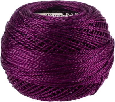 Katoengaren Kraleneffect Maat 8 Donker Fuchsia 80 Meter