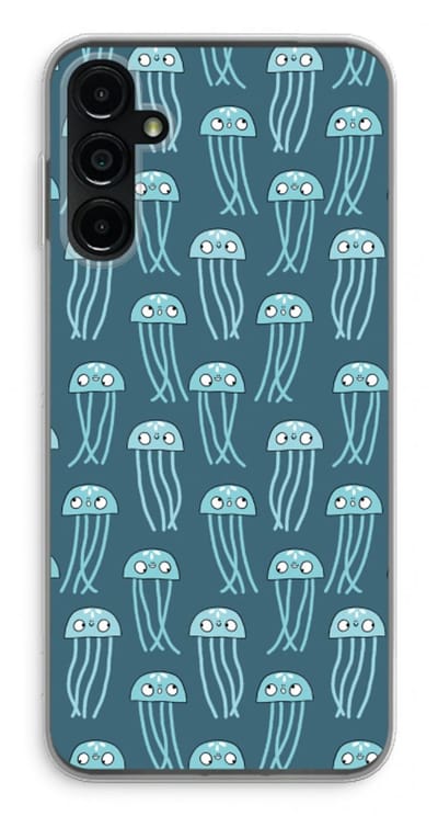 Case Company® - Hoesje geschikt voor Samsung Galaxy A14 hoesje - Kwallie - Soft Cover Telefoonhoesje - Bescherming aan alle Kanten en Schermrand
