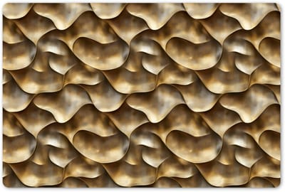 Placemats 45x30 cm - Placemat kunststof - 1 stuk - Abstract - Antiek - Goud - Borden onderleggers - Decoratie voor op tafel - Keuken tafeldecoratie accessoires - Vinyl onderlegger - Tafelversiering