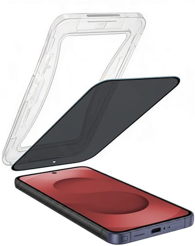 Screenprotector - Geschikt voor Samsung Galaxy S25 Ultra - Met Installatie Kit - Anti Spy - Beschermglas - Flexibel Glas - Tempered Glass - Screen Protector - Inclusief Montage Frame - Buigbaar Hybrid Bescherm Cover
