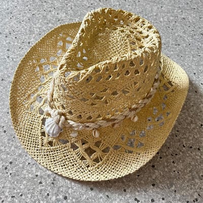1 Stuks Zomer Handgeweven Strooien Hoed Voor Dames Schelp Decoratie Vakantie Strand Zon Hoed Chapeu Panama Feminino One Size beige
