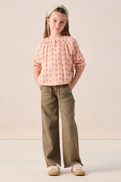 Sissy-Boy - Lichtoranje blouse met print