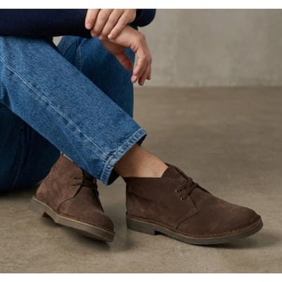 Clarks Desert Evo Veterschoenen bruin Suede - Maat 47