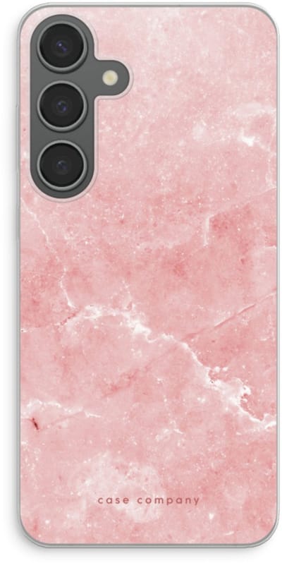 Case Company® - Hoesje geschikt voor Samsung Galaxy S24 Plus hoesje - Roze marmer - Soft Cover Telefoonhoesje - Bescherming aan alle Kanten en Schermrand