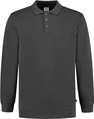 Tricorp 301016 Polosweater Boord 60°C Wasbaar - Donkergrijs - 4XL