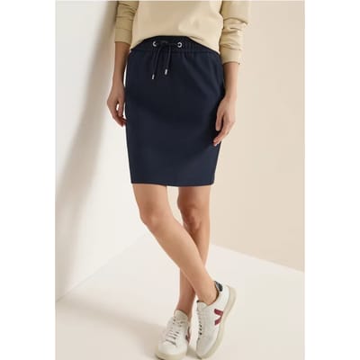 Knielange rok met glitterdetails