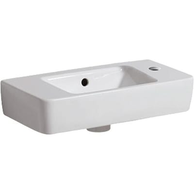 Geberit Renova Compact hand-rinse basin 50 cm, shelf left 276150000