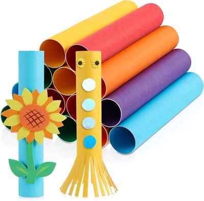 36 stuks 4,5 cm x 25,4 cm kartonnen buizen voor knutselen, kartonpapier, dikke knutselrollen, buizen, papieren buizen, lege toiletpapierrollen voor knutselen, doe-het-zelf kunstprojecten, bulk