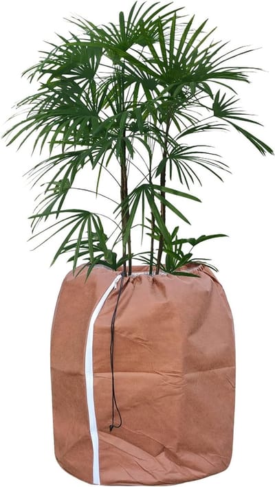 Thermo Pot Beschermtas voor Planten, Winterbescherming voor Potplanten met Koord, 70 x 65 cm, Ideaal voor Tuin en Balkon