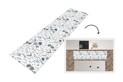 Keukenloper - Loper keuken - Patronen - Bloemen - Planten - 200x50 cm - Keukenloper vinyl