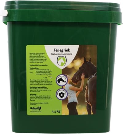 Excellent Horse 100% Fenegriek 2.5 kg - Voedingssupplement voor Paarden - Ter ondersteuning van de luchtwegen om vrijer te ademen