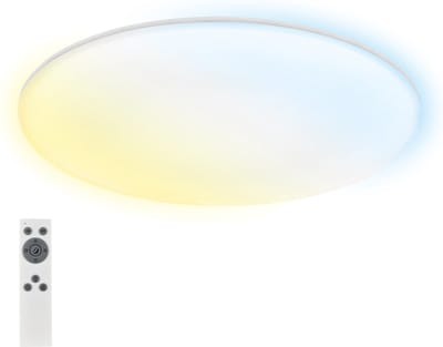 BRILONER Rowny - LED Badkamerverlichting - dimbaar - met afstandsbediening - plafonniére met CCT & nachtlichtfunctie - Ø45cm - wit