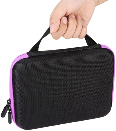 JHUBERS- Etherische Olie-etui 63 Slots - Draagbare Opbergtas - Aromatherapie Organizer - Robuust Materiaal - Schokbestendig en Waterdicht - Olieopbergtas