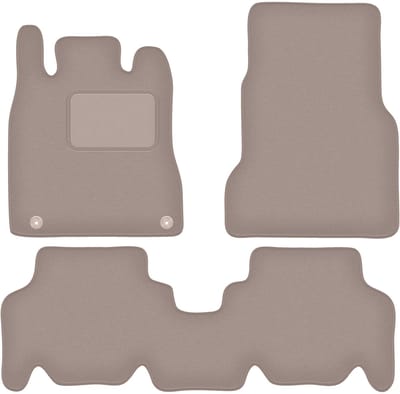 Beige velours matten voor: Mercedes W168 met achterkleppoot (1997-2004)