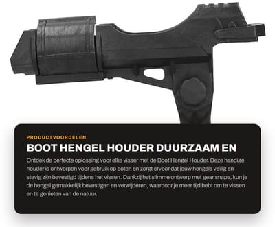 Dailygoods- Hengelhouder met Gear Snaps - Boot Hengelsteun - Vissysteem - Verstelbare Beugel - Duurzaam - Geschikt voor Vissen - Vishengelhouder