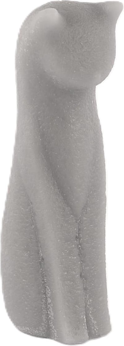Rasteli Luz Your Cilinder Kaars Kat-Poes Grijs D 9 cm H 25 cm