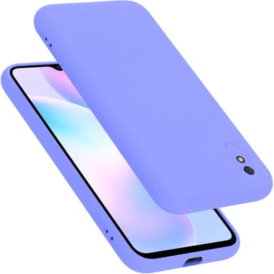 Cadorabo Hoesje geschikt voor Xiaomi RedMi 9A / RedMi 9AT in LIQUID LICHT PAARS - Beschermhoes gemaakt van flexibel TPU silicone Case Cover