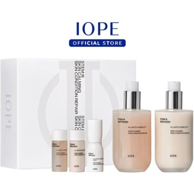 Iope Ensemble Cadeau Soin de la Peau Stem III 5 articles +CADEAU ALEATOIRE white