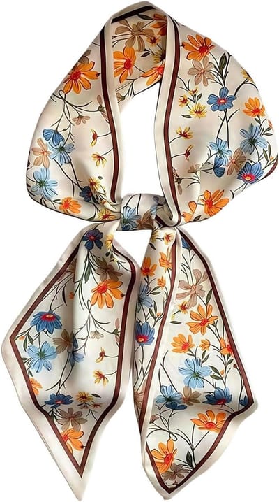 Elegante Zijden Sjaal voor Dames, Modern en Artistiek Ontwerp, 150x13cm, Tijdloos Cadeau voor Vrouwen, Luxe Accessoire