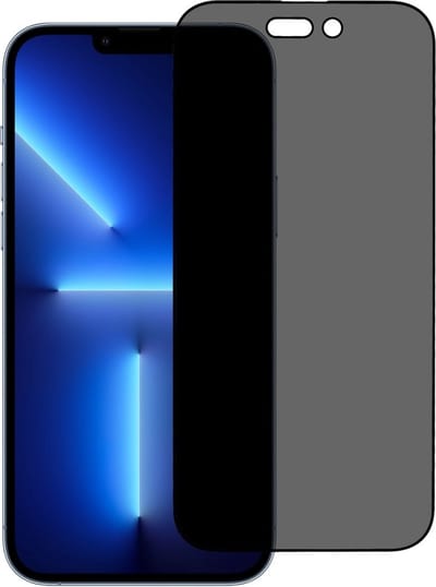 Coverup Screen Protector - Geschikt voor iPhone 14 Pro Screen Protector - Coverup Privacy Tempered Glass - Transparant