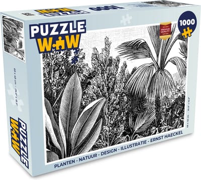 Puzzel Planten - Natuur - Design - Illustratie - Ernst Haeckel - Legpuzzel - Puzzel 1000 stukjes volwassenen