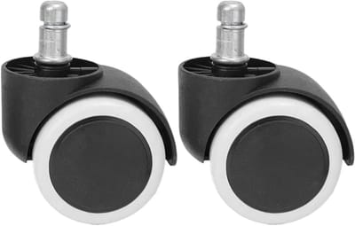 Stoel Wielen - Bureau Zwenkwielen - Stil Zitten - Vloer Beschermend - 50mm Wiel Diameter - Wit