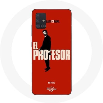 Samsung Galaxy A51 hoesje La Casa De Papel El professor tekening