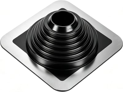 Buismanchet voor dakdoorvoer met een diameter van 70 mm tot 178 mm - EDPM materiaal, UV-bescherming, geschikt voor kachelpijpen en buitenontluchtingsbuizen, op maat te snijden