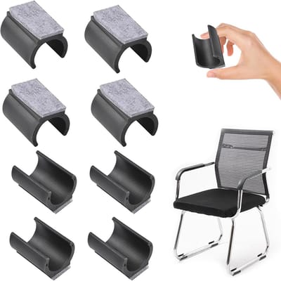Stoelhoesjes met viltpluggen 24-25mm - 8 stuks - voor parket, hout, laminaat, marmer, tegels - vloerbescherming