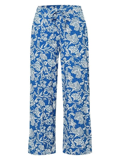 Enkellange broek Sanne Van Green Cotton blauw