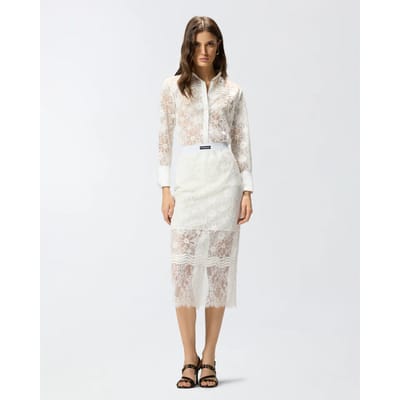 Pinko Harmonie rok kant rebrode ss26