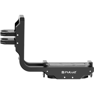 PULUZ L-vormige magnetische houder voor DJI Osmo Action 5 Pro Action 4 camera, snelkoppeling verticaal-horizontaal 1/4 beugel