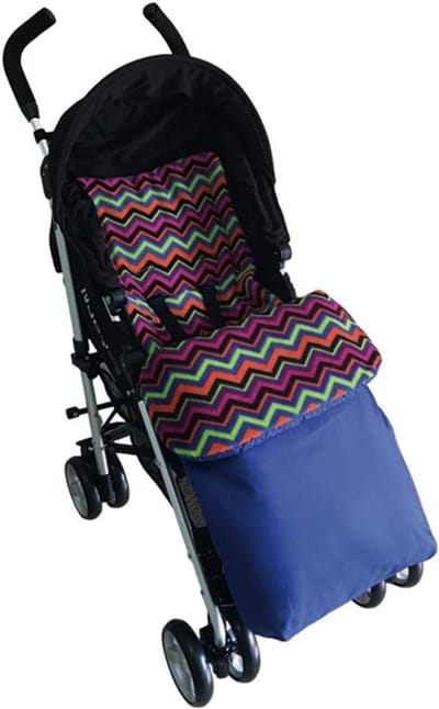 Baby Voetenzak - Luiertas Deel - Wandelen Buiten - Waterdicht Fleece - 94 x 43 cm - Blauw