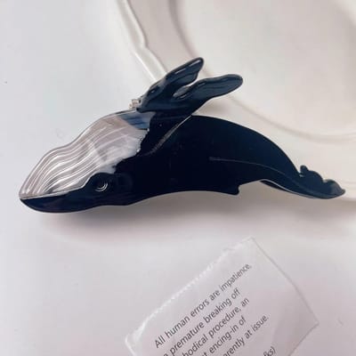 Blauwe Walvis Haarklauw Acetaat Haarspeldjes Voor Vrouwen Haarvangsten Dierenhaar Clip Leuke Haarklauw Clips Haaraccessoires