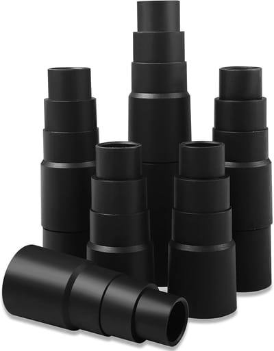 6-delige Buisadapter Set, 25MM tot 42MM Stofzuigerbuisadapters, Verbinding Buis en Borstel Converteeraccessoires