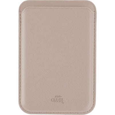 xoxo Wildhearts Wallet geschikt voor MagSafe Apple iPhone 12 / 13 / 14 / 15 / 16 / Mini / Pro / Pro Max / Plus - Card Holder - Pasjeshouder - Magnetische kaarthouder - Portemonnee - Leer - Roze - Lichtroze