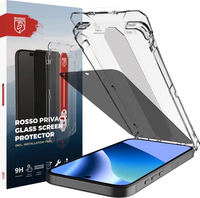 Rosso Privacy Screen Protector Geschikt voor Google Pixel 10a - 9H Gehard Glas - Installatietray - Case Friendly Tempered Glass - Stofvrij - Eenvoudige Installatie - Beschermglas