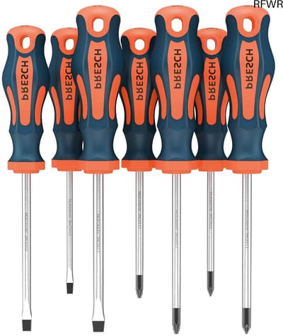 RFWR® Schroevendraaierset 7 Stuks - Professionele Magneetschroevendraaiers met PH, PZ en SL Koppen