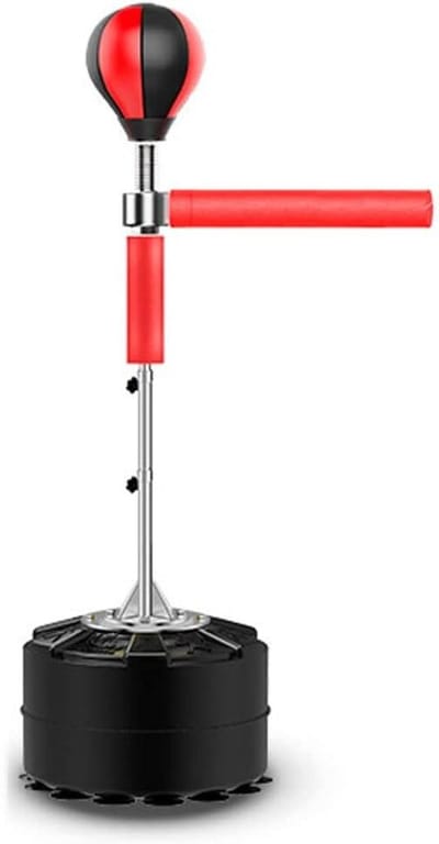 Staande Bokszak - Boksbal Volwassenen - Reactie Training - 360 Graden Draaibaar - 1.2-1.9m Hoogte - Rood