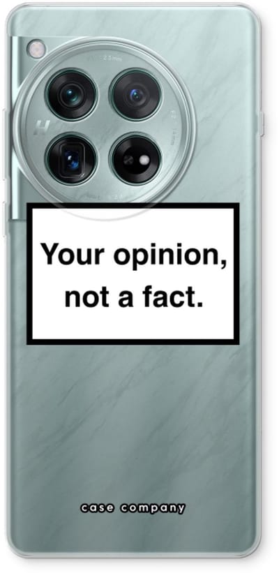 Case Company® - Hoesje geschikt voor OnePlus 12r hoesje - Your opinion - Soft Cover Telefoonhoesje - Bescherming aan alle Kanten en Schermrand