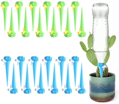 Dailygoods- Druppelirrigatieset 24-delig - Automatische Plantensproeier - Zelfbewaterend Systeem - Hoogwaardig PP-Kunststof - Instelbare Doorstroomsnelheid - Duurzaam en Veilig