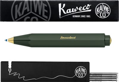 Kaweco - Balpen - Classic Sport - Groen - Met doosje Balpenvullingen MEDIUM Zwart