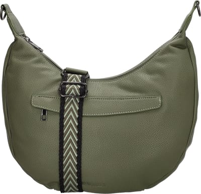 Beagles Las Palmas Crossbody Schoudertas - Trendy Schouderband - Fashion Bag - Praktische Ritsvakken - Olijfgroen