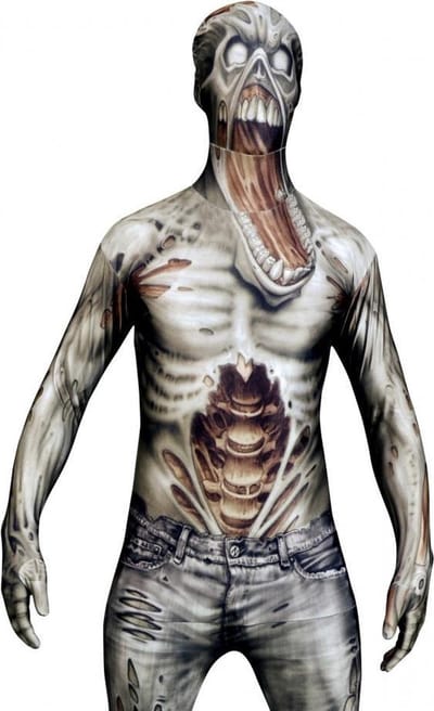 Morphsuits™ The Zombie Morphsuit - SecondSkin - Verkleedkleding - 176/184