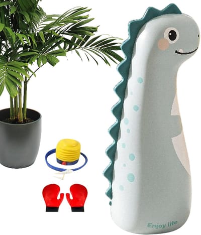 Opblaasbare Bokszak - Kinder Bokstraining - Binnen Sporten - Inclusief Pomp Handschoenen - 120cm Hoog - Dinosaurus