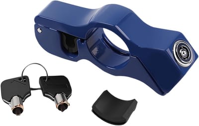 Motorfiets Stuurslot - Stuur Beveiliging - Voertuig Beveiligen - Drukknop Mechanisme - 193 x 93 cm - Blauw